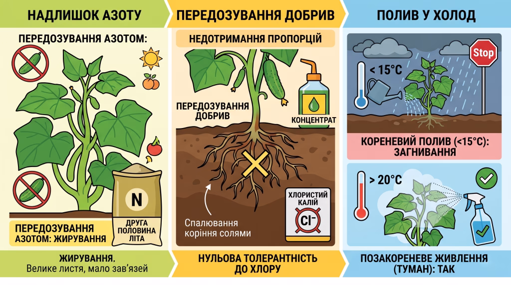 чим підкормити огірки під час плодоношення