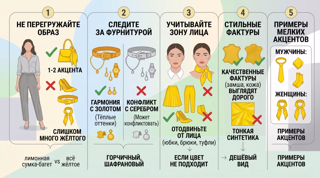 желтый цвет в одежде