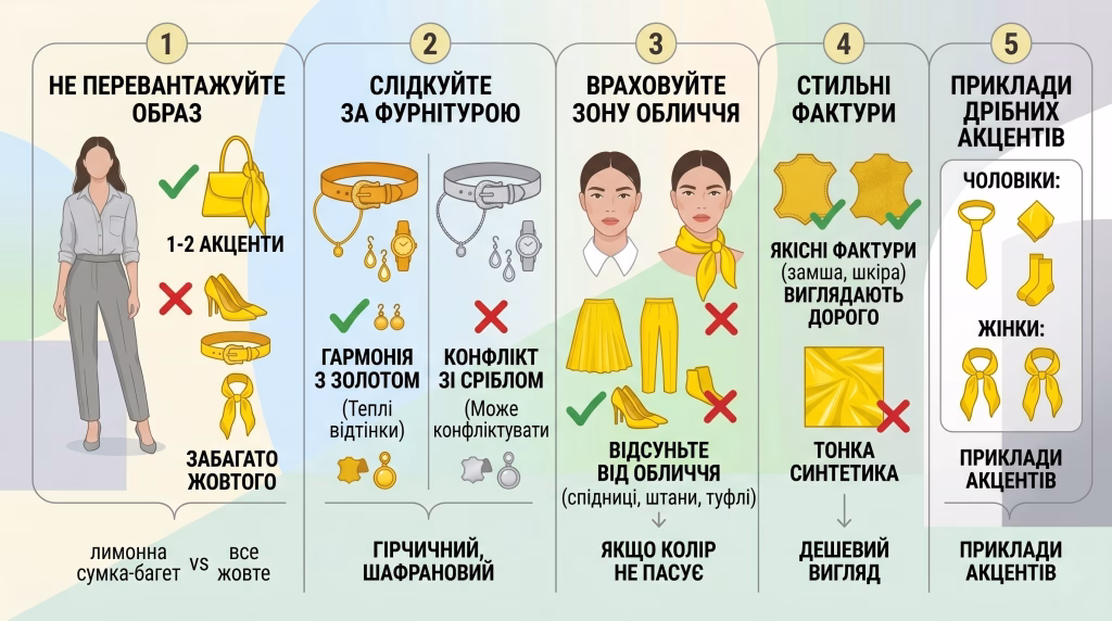 жовтий колір в одязі
